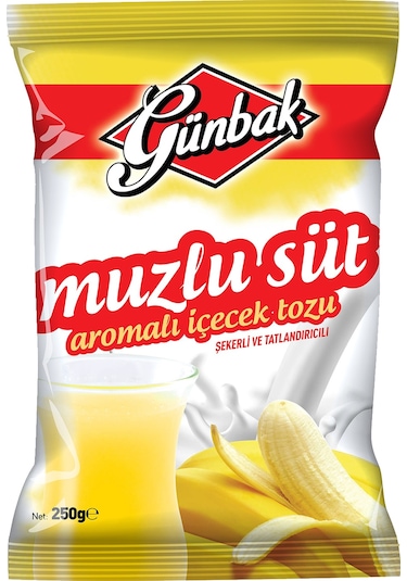 Günbak Muzlu Süt Aromalı İçecek Tozu 250 G