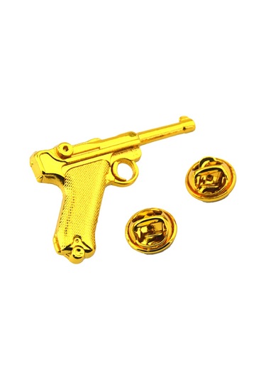 Tabanca Silah Rozet - Lgr-p8 Yaka Rozeti - Gold Görünümlü Altın