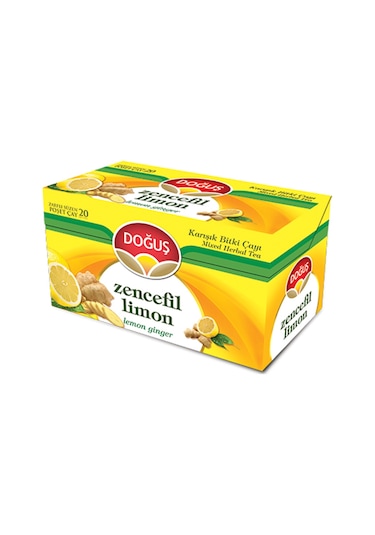 Doğuş Zencefil Limon Bitki Çayı 12'li 20 x 2 G