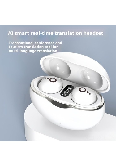 Konesam S800 Mini Bluetooth Kulaklık: Aı Akıllı Çeviri, Sayısal Ekran, Gürültü Engelleme Ve Düşük Gecikme - Beyaz