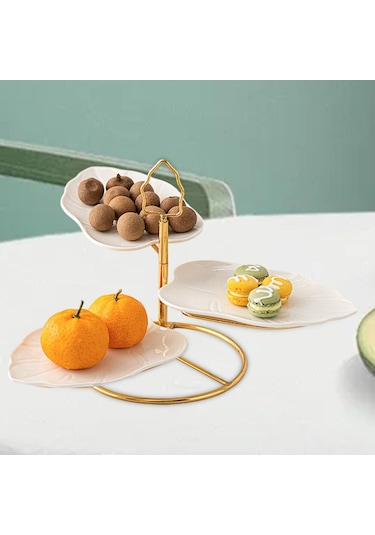 Suntek Magideal Cupcake Meyve Tatlısı Servis Tabakları Partiler Beyaz