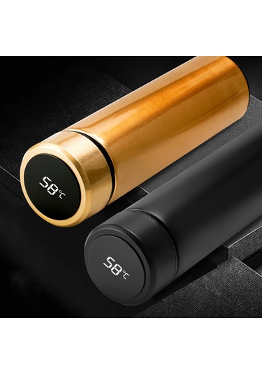 Moveevo Stainless Steel Isı Gösterici Termos Bardak, Led Dokunmatik Ekran, 500ml Siyah, Çiftler Ve İş Hediyesi, Isı Saklama Özelliği, Özel Logo Diğer Moveevo Stainless Steel Isı Gösterici Termos Bardak, Led Dokunmatik Ekran, 500ml Siyah, Çiftler Ve İş Hediyesi, Isı Saklama Özelliği, Özel Logo Diğer