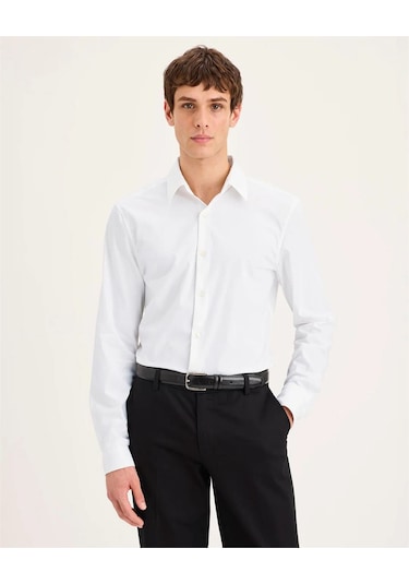 Dockers Workday Ls Shırt Slım Lucent Whıte Erkek Yeşil Gömlek - 0030r Dockers Workday Ls Shırt Slım Lucent Whıte Erkek Yeşil Gömlek - 0030r