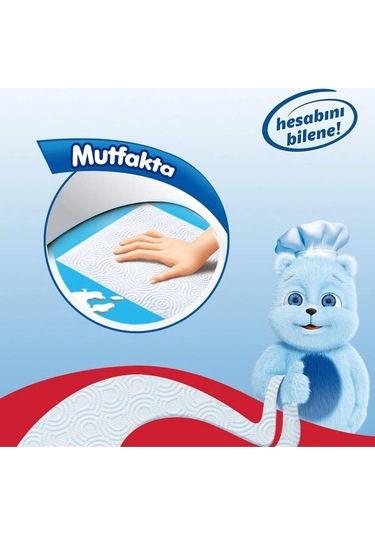 Teno Yüksek Emicilik Özellikli Rulo Kağıt Havlu 2 Katlı 12 Rulo