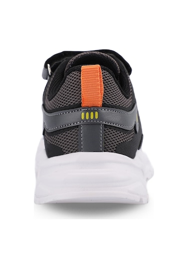 Slazenger KAJAL I Çocuk Cırt Cırtlı Koyu Gri Sneaker