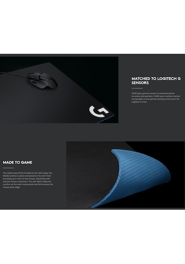 Yulong Sones Logitech G640 Kumaş Yumuşak E-spor Oyun Mouse Pad'i