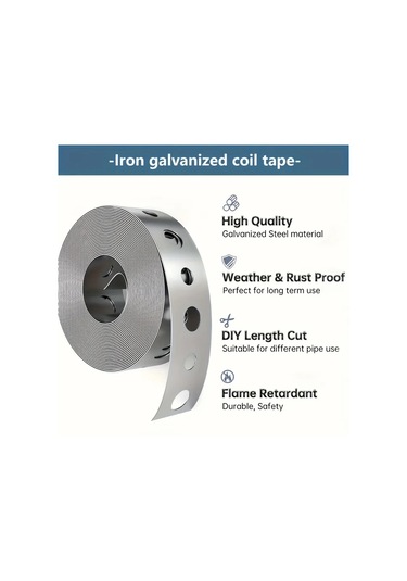 Willowhaven 1 Adet Galvanizli Çelik Askı Şeridi 196.85 İnç Boru Destek Ve Sac İşleri İçin