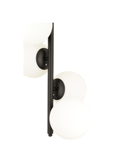 Uzel 5Li Siyah Modern Yatak Odası Retro Salon Avize