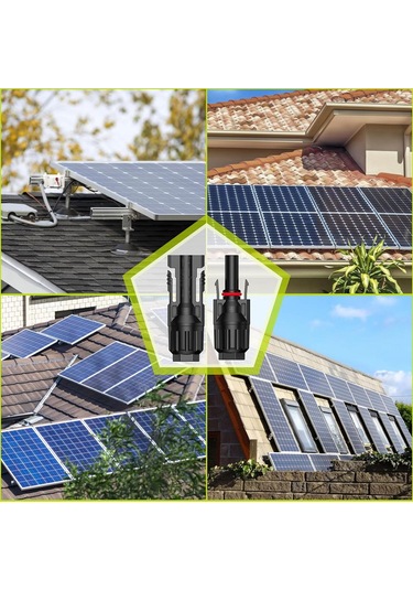 Xurunkeji 10 Çift Güneş Konnektörü, 20 Adet Güneş Paneli Kablo Konnektörü Adaptörü Erkek/dişi Ip68 1000v 30a 2 Anahtar 10awg