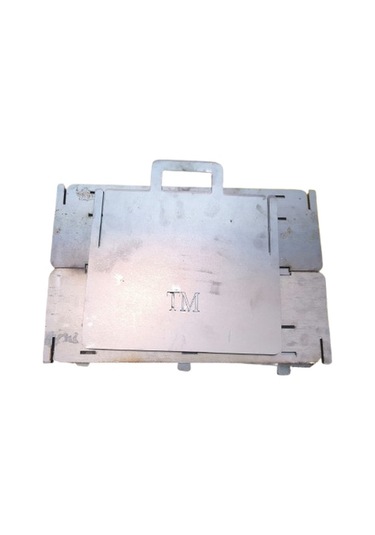 Mangal Portatif Kamp Gezinti Mangal Mini 20x30 2 Mm Tm Turalp Gri