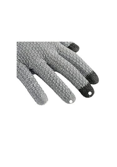 Kesilmeye Dayanıklı Dokunmatik Parmak Ucu Gıda İle Uyumlu Eldiven Gri