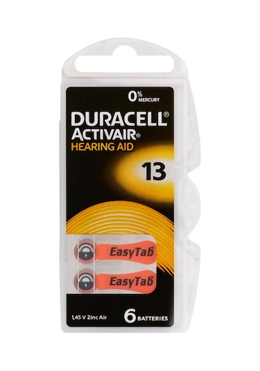 Duracell Activair PR48 13 Numara İşitme Cihazı Pili 6 x 10'lu