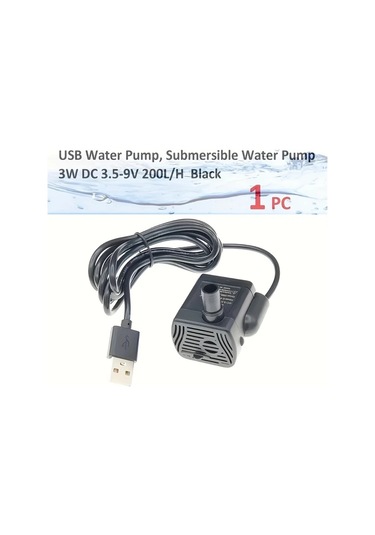 Oldfriend Beyaz 1 Adet Usb Dalgıç Pompa, 200l/s Düşük Gürültülü, Akvaryum Ve Çeşmeler İçin