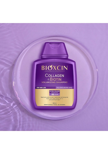 Bioxcin Collagen & Biotin Ekstra Hacim Şampuanı 300 ml - Kolajen Biotin İnce ve Seyrek Saçlar