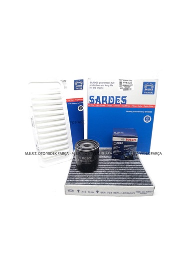 Toyota Uyumlu Yaris 1.3 16V Filtre Bakım Seti (2006-2009)