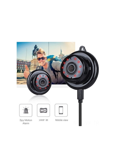 Vkemall Ev Güvenliği İçin Kablosuz Wifi Ip Kamera - 1080p Hd Gündüz/gece Görüşü, İki Yönlü Ses, Hareket Algılama, Uzak Erişim