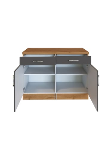 Lale Mutfak 2 Çekmeceli 2 Kapaklı Alt Modül -100 Cm - Çok Amaçlı Dolap -tezgah Dahil Atlantik Çam - Antrasit Lale Mutfak 2 Çekmeceli 2 Kapaklı Alt Modül -100 Cm - Çok Amaçlı Dolap -tezgah Dahil Atlantik Çam - Antrasit