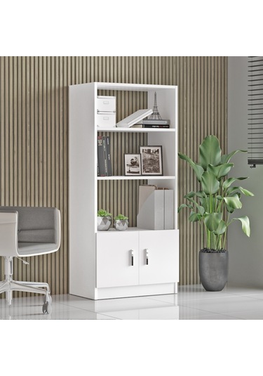 Robinhome Robin Home Verona D Ofis Kitaplık Beyaz