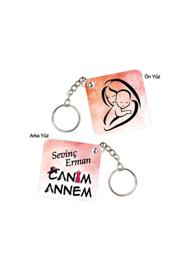 Anneler Günü Canım Annem İsimli Anahtarlık