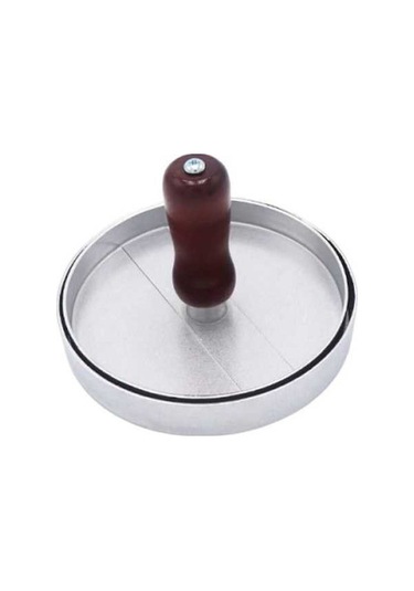 Besthome1 Alüminyum Burger Presi 160g - 2cm Kalınlık, Şeffaf Desenli Şeffaf