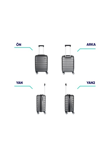 Vegmann Delphin Antrasit Kabin Boy Valiz Antrasit