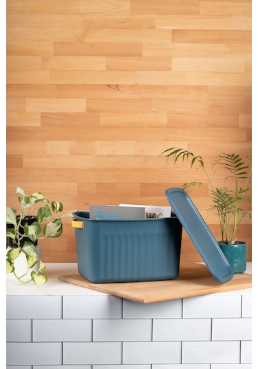 Finehome Boxy Çok Amaçlı Kutu 15lt Mavi