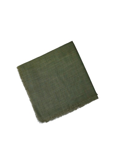 Enba Flamlı Yazma %100 Pamuk Nefes Alan Doğal Kumaş Haki