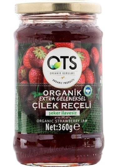 Ots Organik Çilek Reçeli