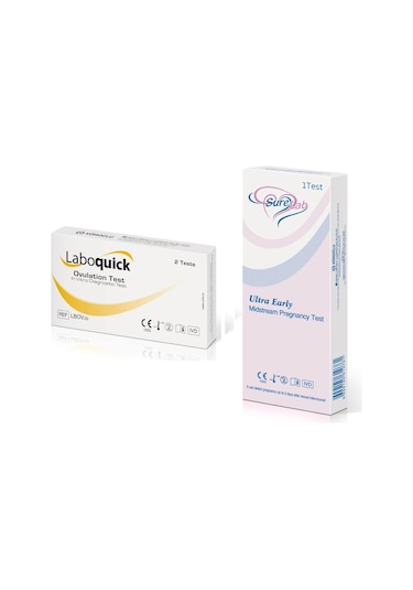 Laboquıck Ovulasyon Test 2 Test + Surelab Ultra Erken Gebelik 1 Test