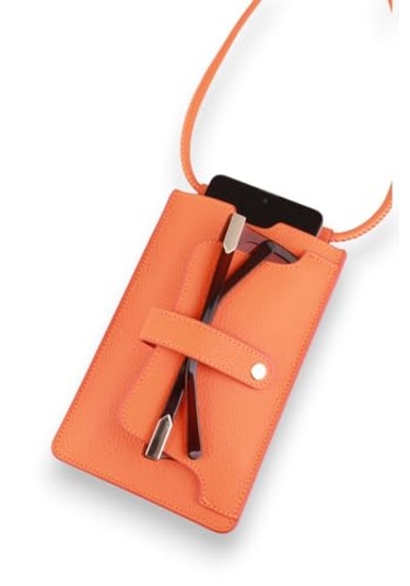 Hakiki Deri Kadın Cüzdan, Turuncu Kadın Cüzdan, Kartlık Turuncu