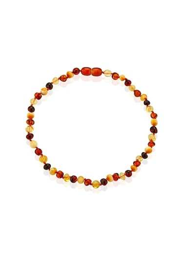 Babyjem Orjinal Sertifikalı Kehribar Bebek Kolyesi Multicolor