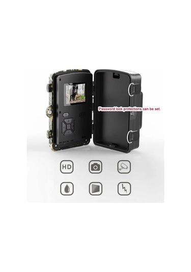 Tenfowee 16mp 1080p Ip66 Su Geçirmez Dışarıda Kullanım Hayvan İzleme Kamerası, 38 Infrared Işık, Fotoğraf/video Modu, 2.0 İnç Ekran, Av Ve Gözlem İçin Taşınabilir Çok Renkli