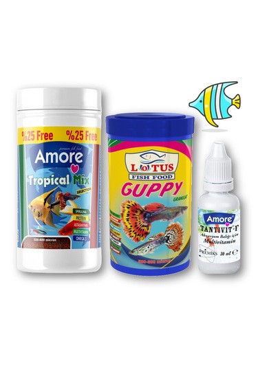 Lepistes-melek-plati-moli Balık Yemi 125ml, Guppy 100ml, Vit