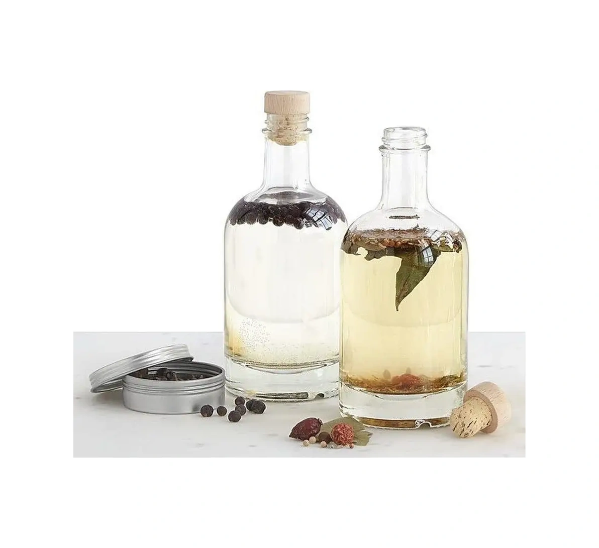 Crafy 12 Adet Mantarlı Şişe, Likörler İçin 46084534 Şeffaf