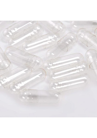 Boş Ilaç Kapsülü % 100 Naturel Helal 50 Adet 1000Mg