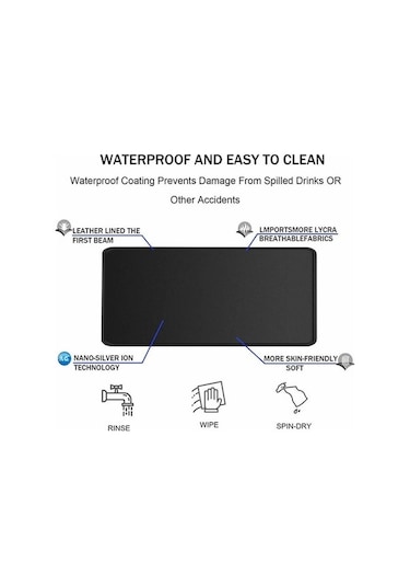 Pazly 300x800x3mm Kaymaz Kauçuk Mouse Pad Soyut Sıvı Desen Büyük Mouse Mat Stil K Stil K