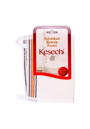 Kesechi Klasik İnce Kese Beyaz