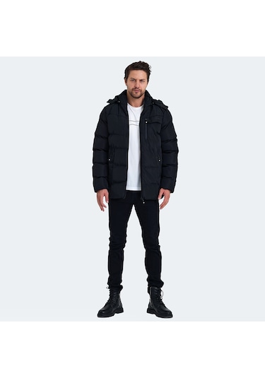 Slazenger GAJA Erkek Mont &amp; Kaban Siyah