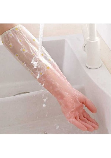 Flybuy Yeniden Kullanılabilir Bulaşık Eldiveni, 50cm Uzun 3'lü Paket Diğer Çift Diğer