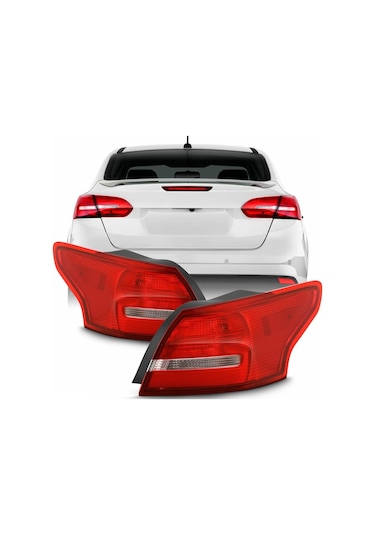 Ford Focus 3.5 Sağ + Sol Arka Stop Lambası Takımı 2015--2018
