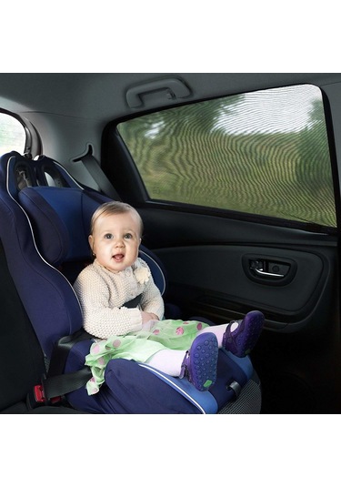 2 Adet Oto Araç Araba Güneşlik Yan Cam Perde Yancam Güneşliği