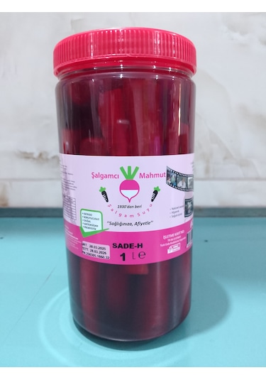 Şalgamcı Mahmut Doğal Fermente Şalgam Havucu 1 KG