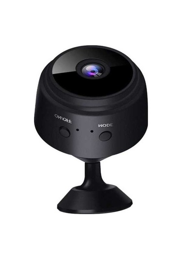 Moly Ev İzleme Kamerası Mini 1080p Siyah: İki Yönlü Ses, Infra Red Gecelik Görüş, Hareket Algılama, Uzaktan Erişim