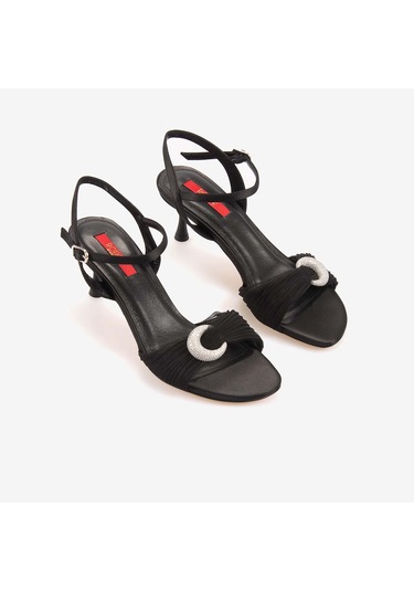 Rouge Kadın 7,5cm Topuklu Sandalet 1168 siyah