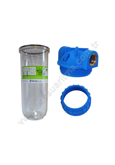 Atlas 10 İnç Kartuş Filtre için Tekli Filtre Kabı