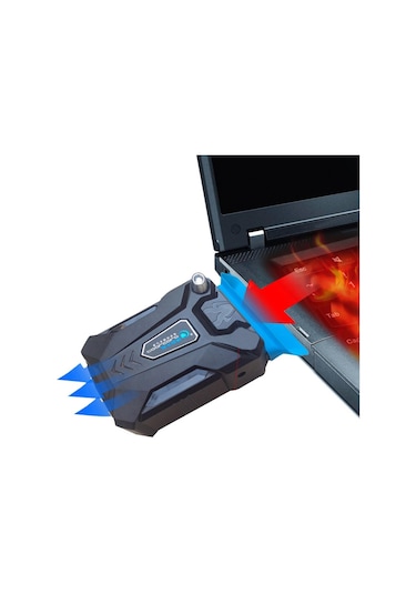 Coolcold K27 Tek Fanlı 17" Vakumlu Taşınabilir Laptop Soğutucu