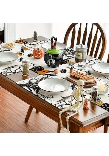 Kara Karga Placemat Restoran Yalıtım Pedi Karga