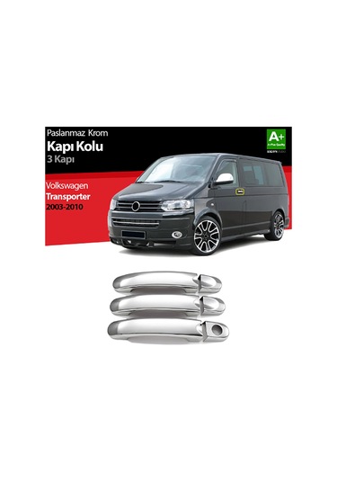 Vw Transporter T5-t6 2003 Sonrası Kapı Kolu Kromu 3 Kapı P.çelik