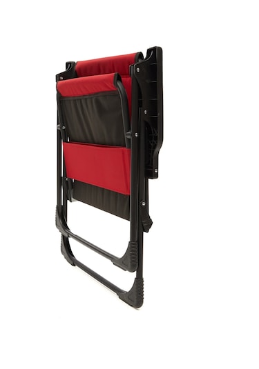 Natura Bardaklıklı Kamp Sandalyesi - Kırmızı
