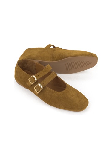 Ziya, Kadın Hakiki Deri Babet 153111z4083 Camel 153111z4083 314 Camel